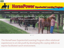 Tablet Screenshot of horsepowerkids.org